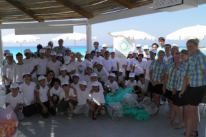Clean up activities in Nissi Beach 05.06.2012