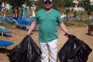 Clean up activities in Paralimni area