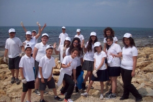 Ecological schools participating in clean up activities in Agia Napa 16.05.2012
